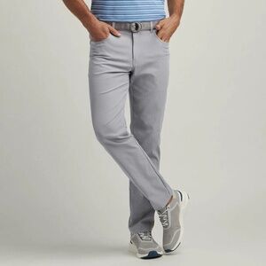 Peter Millar eb66 Performance 5-pocket Pants, Size 30x30, Gale Grey